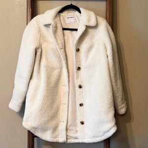 Old Navy Cream Sherpa Jacket